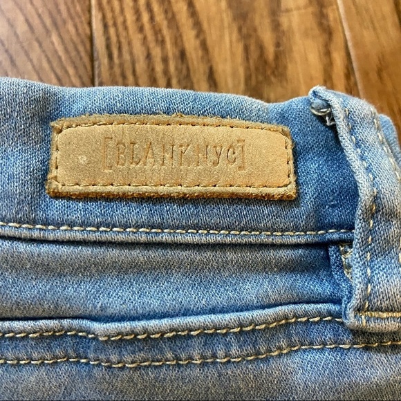 Blank NYC skinny distressed blue jeans in size 28 - Picture 4 of 14